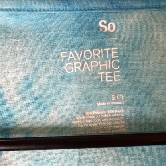 SO favorite graphic tee tie dye “follow your dreams” S (7) - Picture 4 of 4